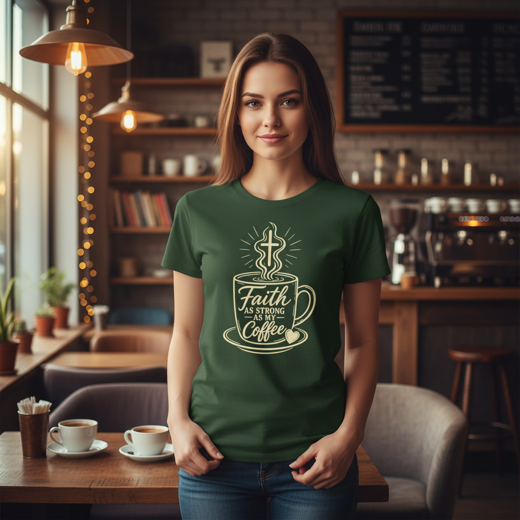 Faith as Strong as my Coffee T-Shirt