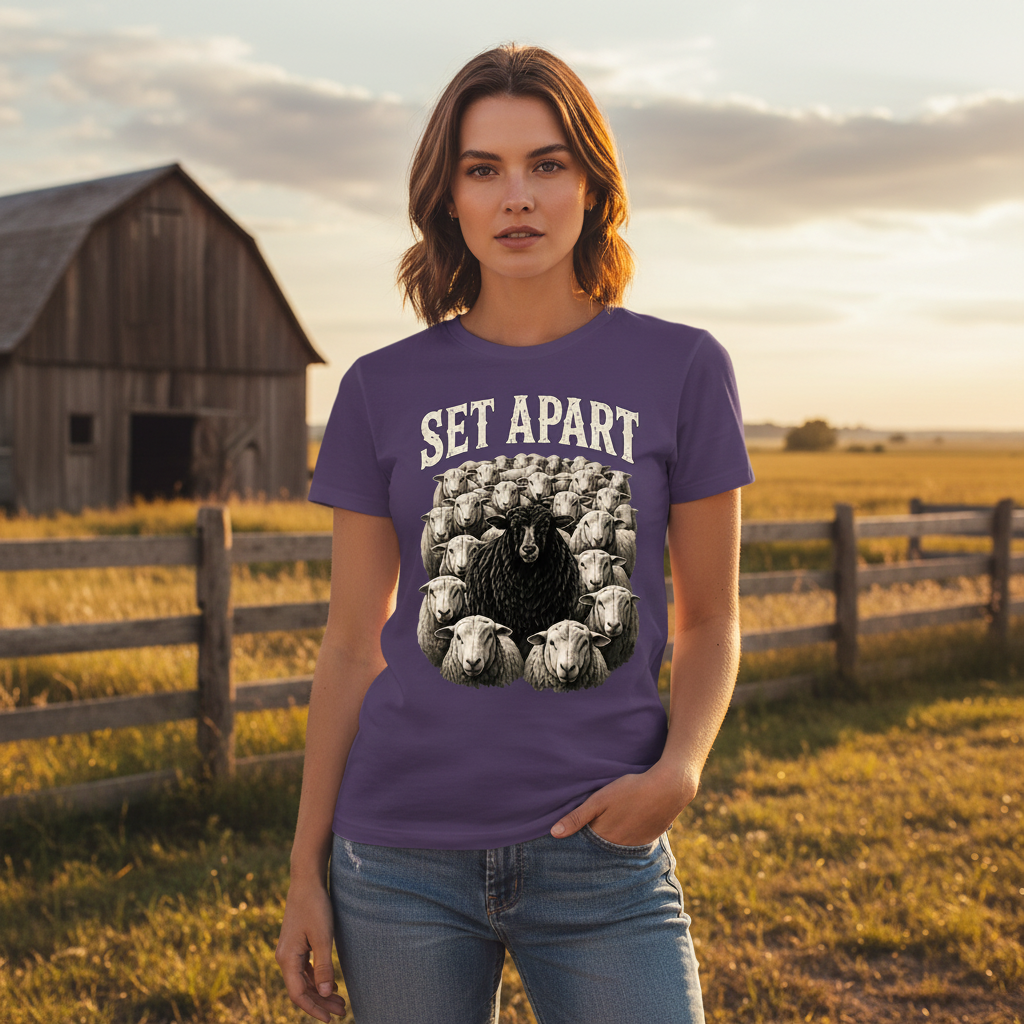 Black Sheep Set Apart 2 Timothy 2:9 Faith T-Shirt