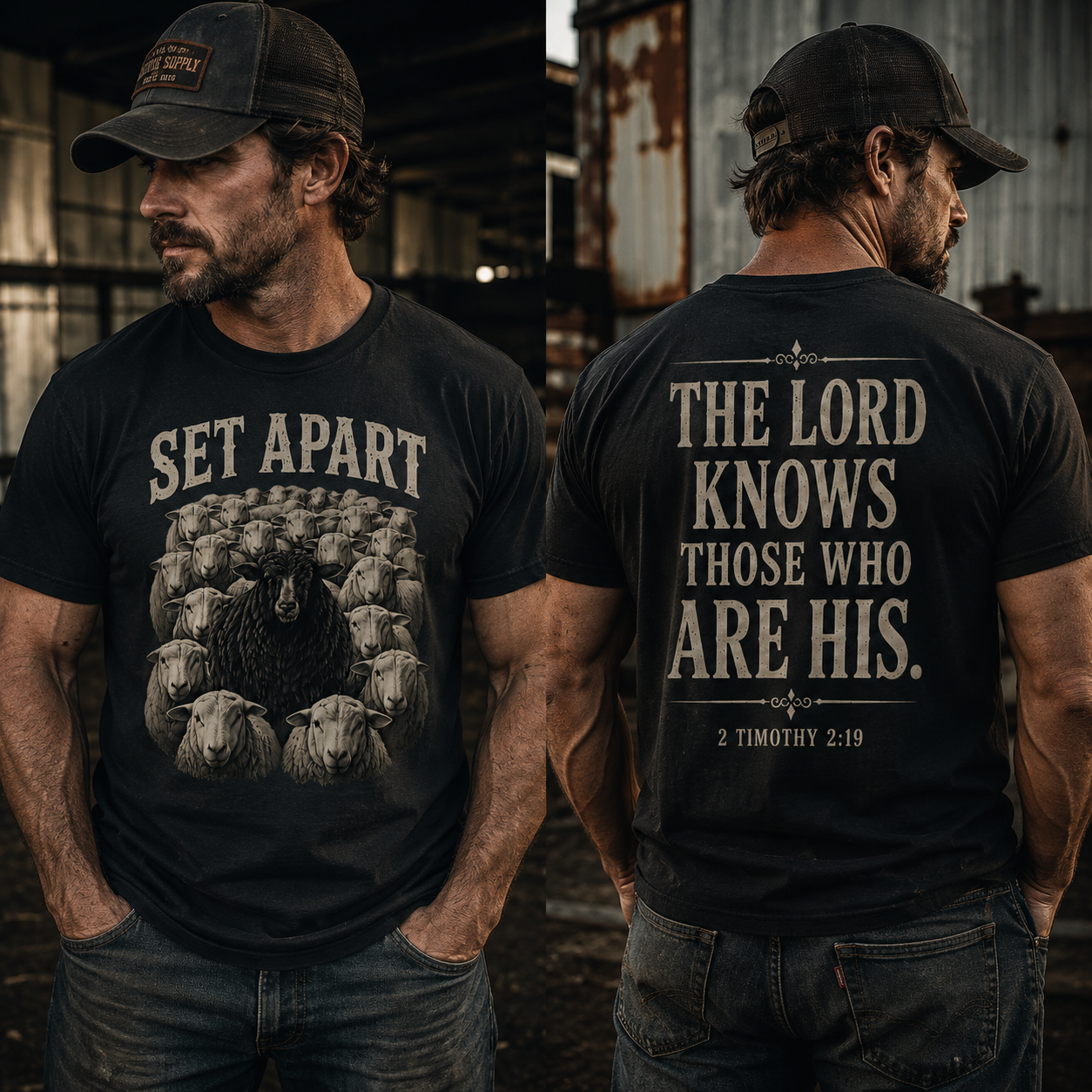 Black Sheep Set Apart 2 Timothy 2:9 Faith T-Shirt