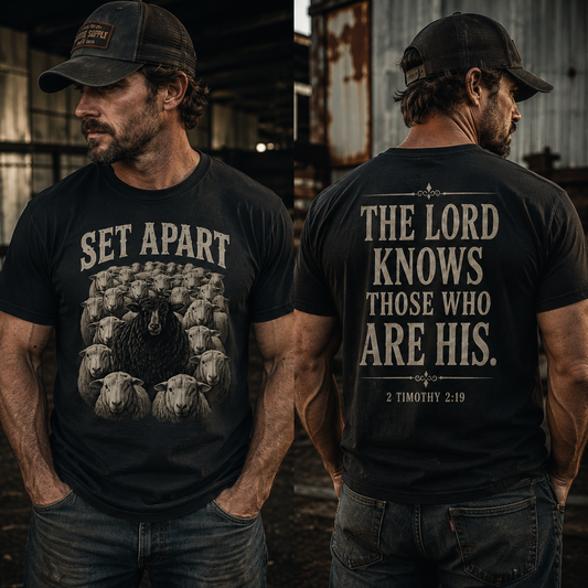 Black Sheep Set Apart 2 Timothy 2:9 Faith T-Shirt
