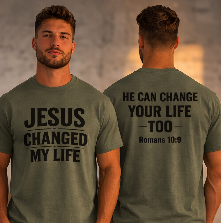 Jesus Changed my Life Faith T-Shirt