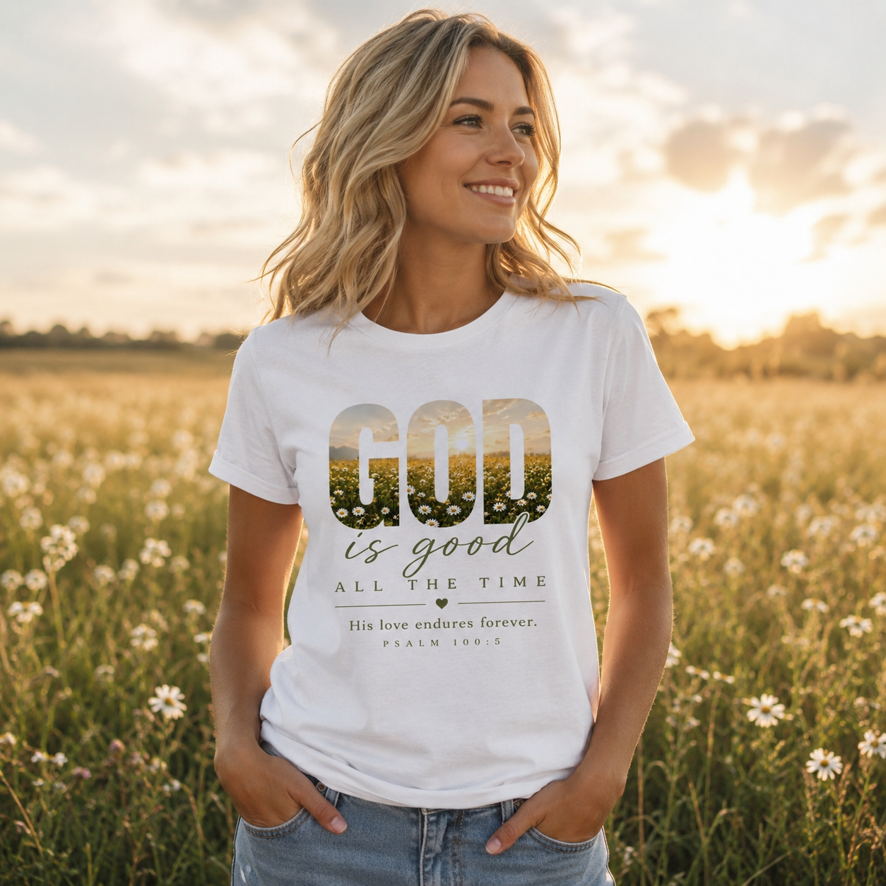 God is Good All the Time | Christian T-Shirt Women's