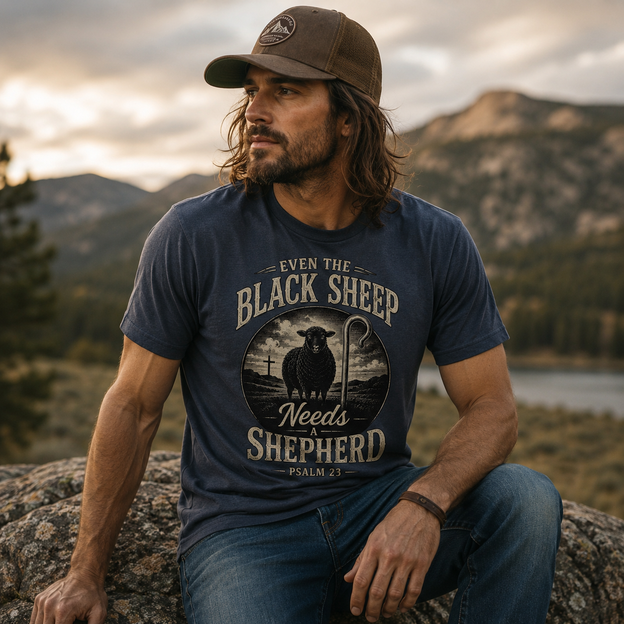 Even the Black Sheep Needs a Shepherd | Christian T-Shirt