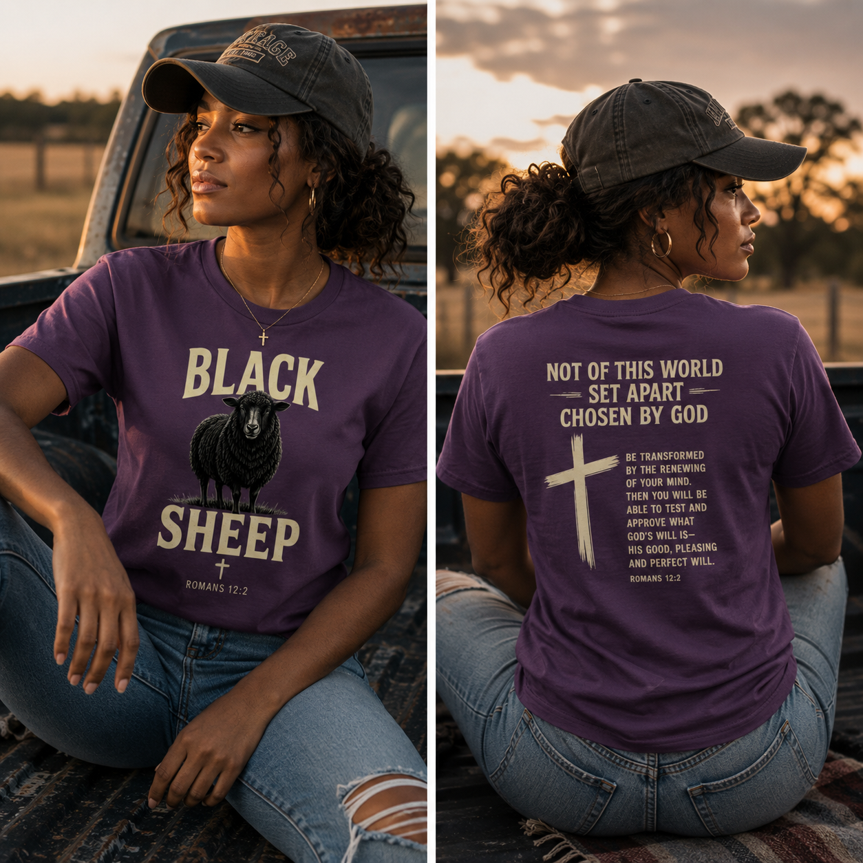 Black Sheep Romans 12:2 Faith T-Shirt (Women's)