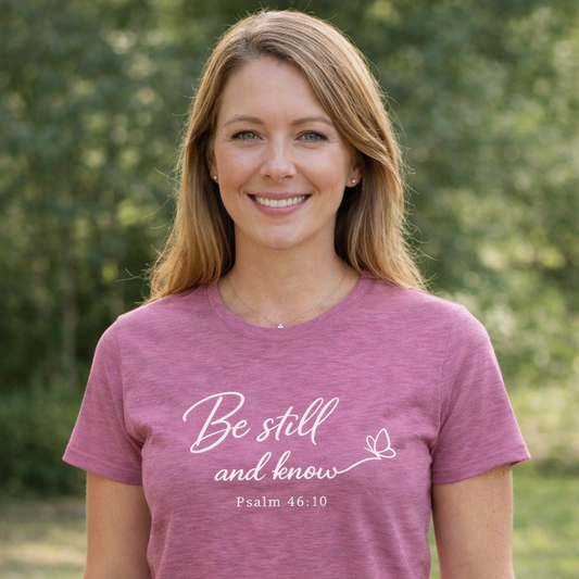 Be still and Know Psalm 46:10 Faith T-Shirt