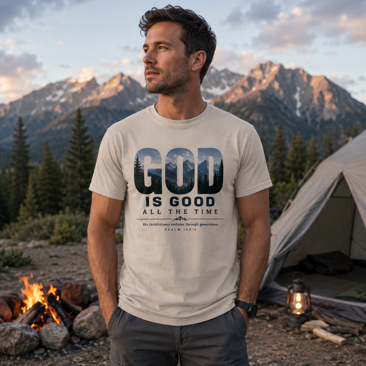 God is Good All the Time | Christian T-Shirt Men's