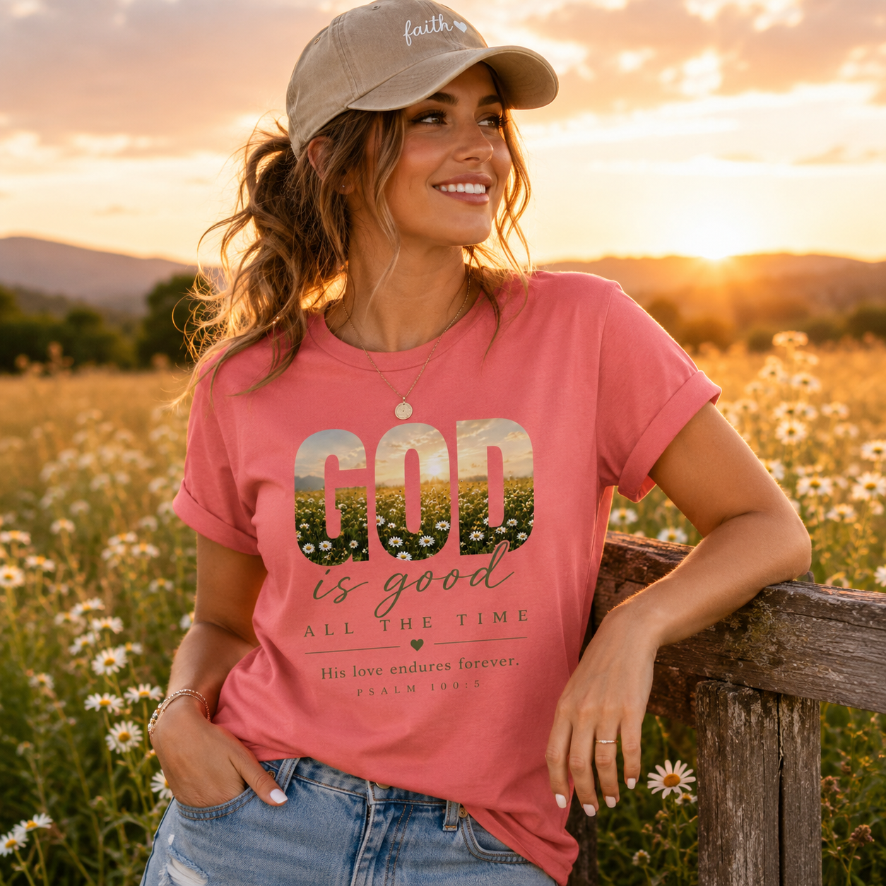 God is Good All the Time | Christian T-Shirt Women's