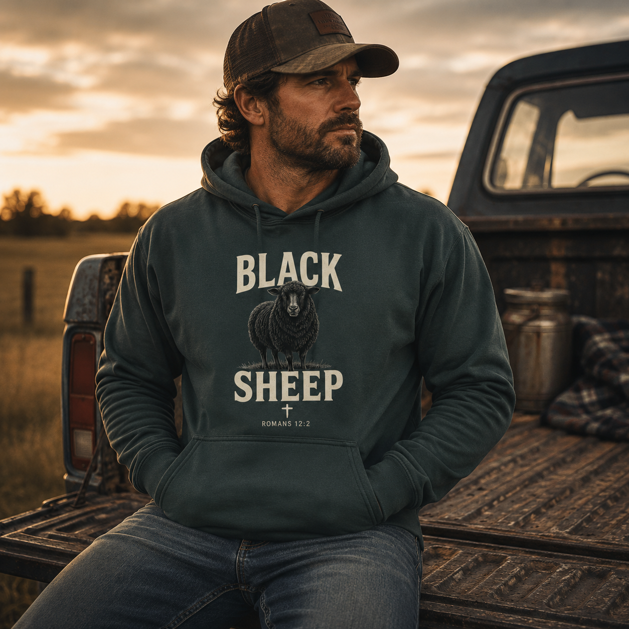 Black Sheep Romans 12:2 Faith Hoodie