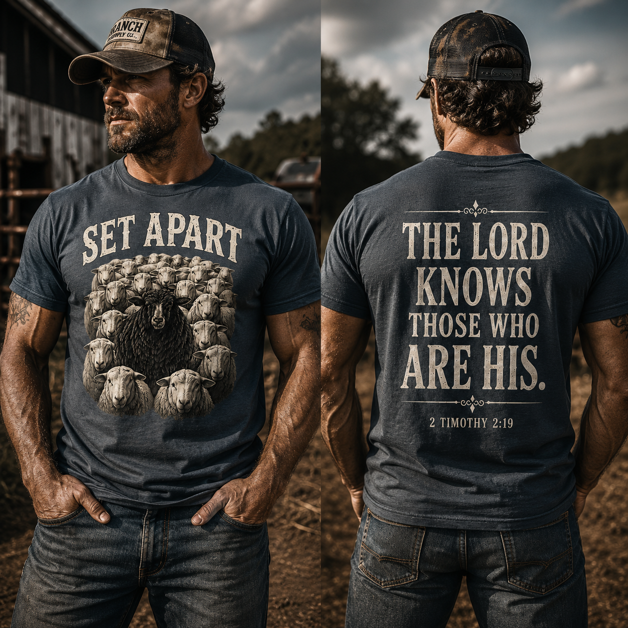 Black Sheep Set Apart 2 Timothy 2:9 Faith T-Shirt