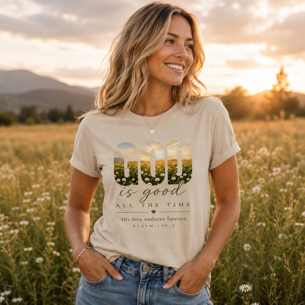 God is Good All the Time | Christian T-Shirt Women's