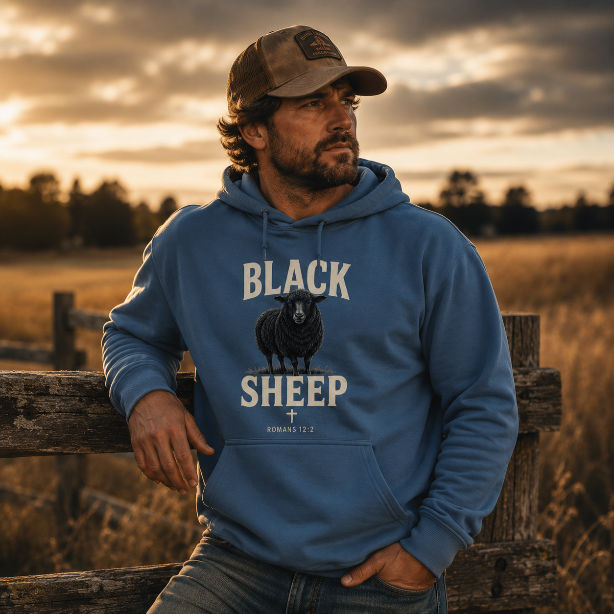 Black Sheep Romans 12:2 Faith Hoodie