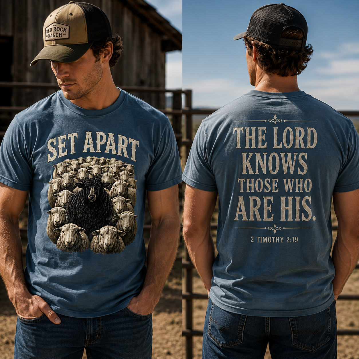 Black Sheep Set Apart 2 Timothy 2:9 Faith T-Shirt