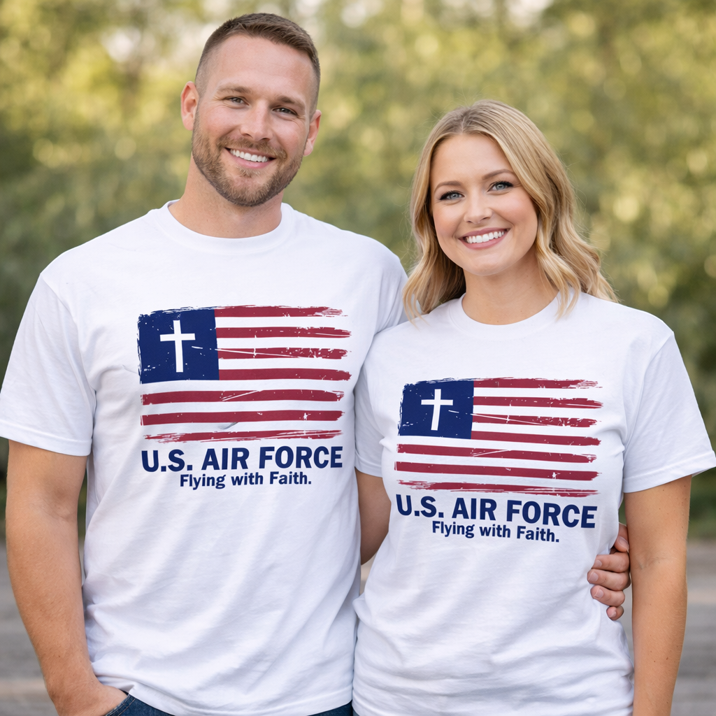 Flying with Faith T-Shirt (Air Force)
