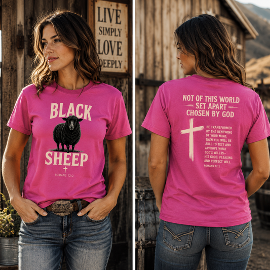 Black Sheep Romans 12:2 Faith T-Shirt (Women's)