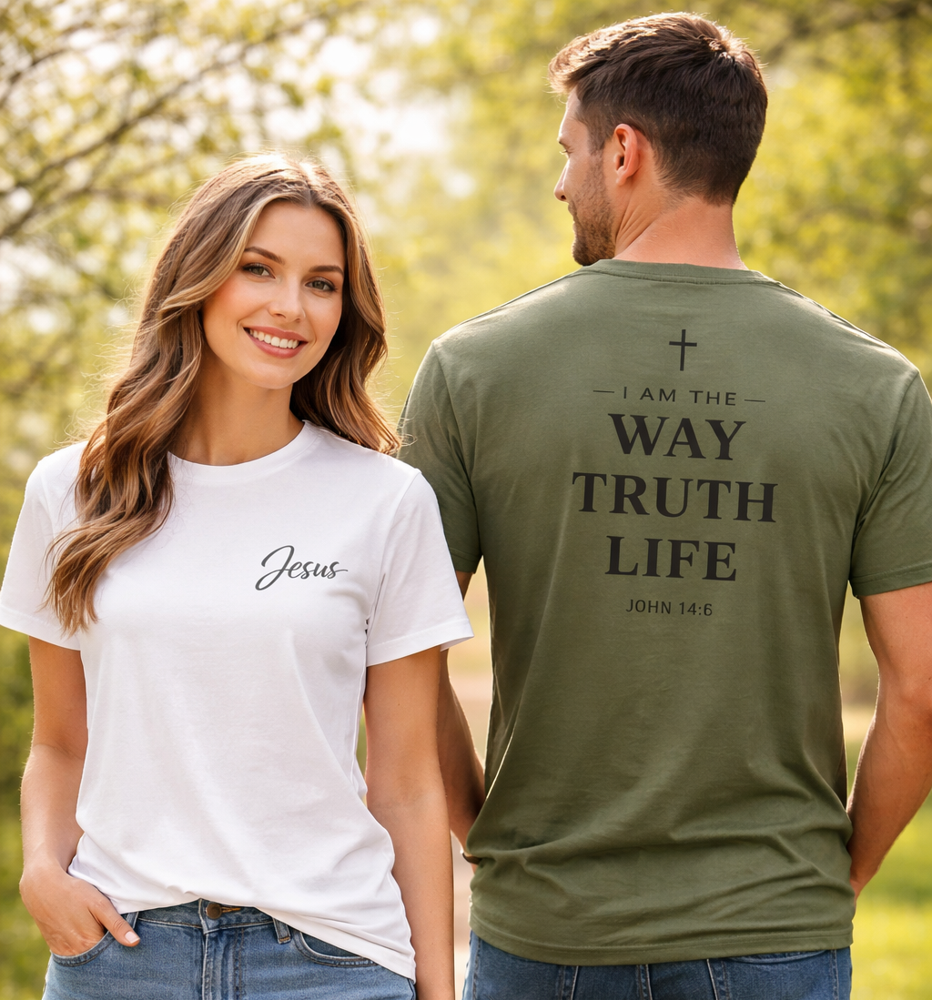 Jesus I am the Way Truth Life John 14:6 Faith T-Shirt