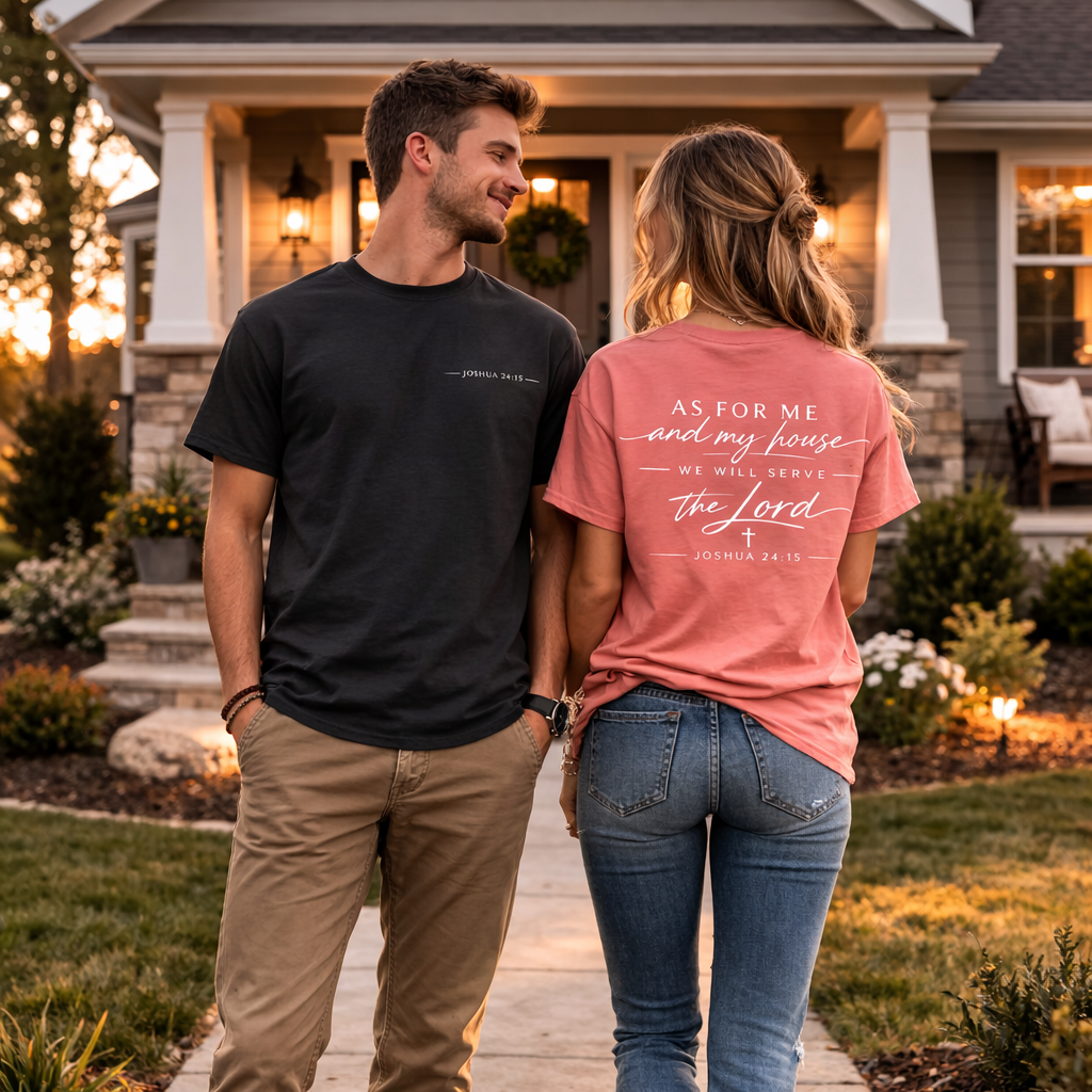 As for me and my House Joshua 24:15 Faith T-Shirt