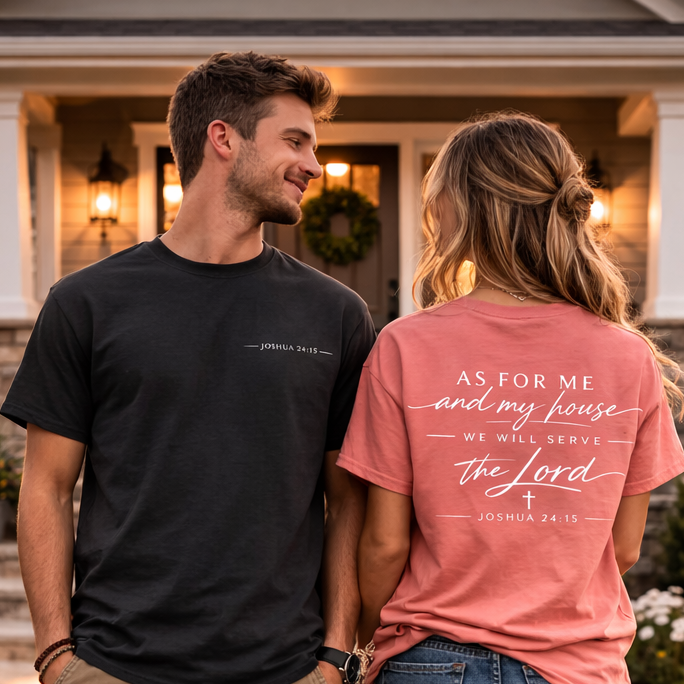 As for me and my House Joshua 24:15 Faith T-Shirt