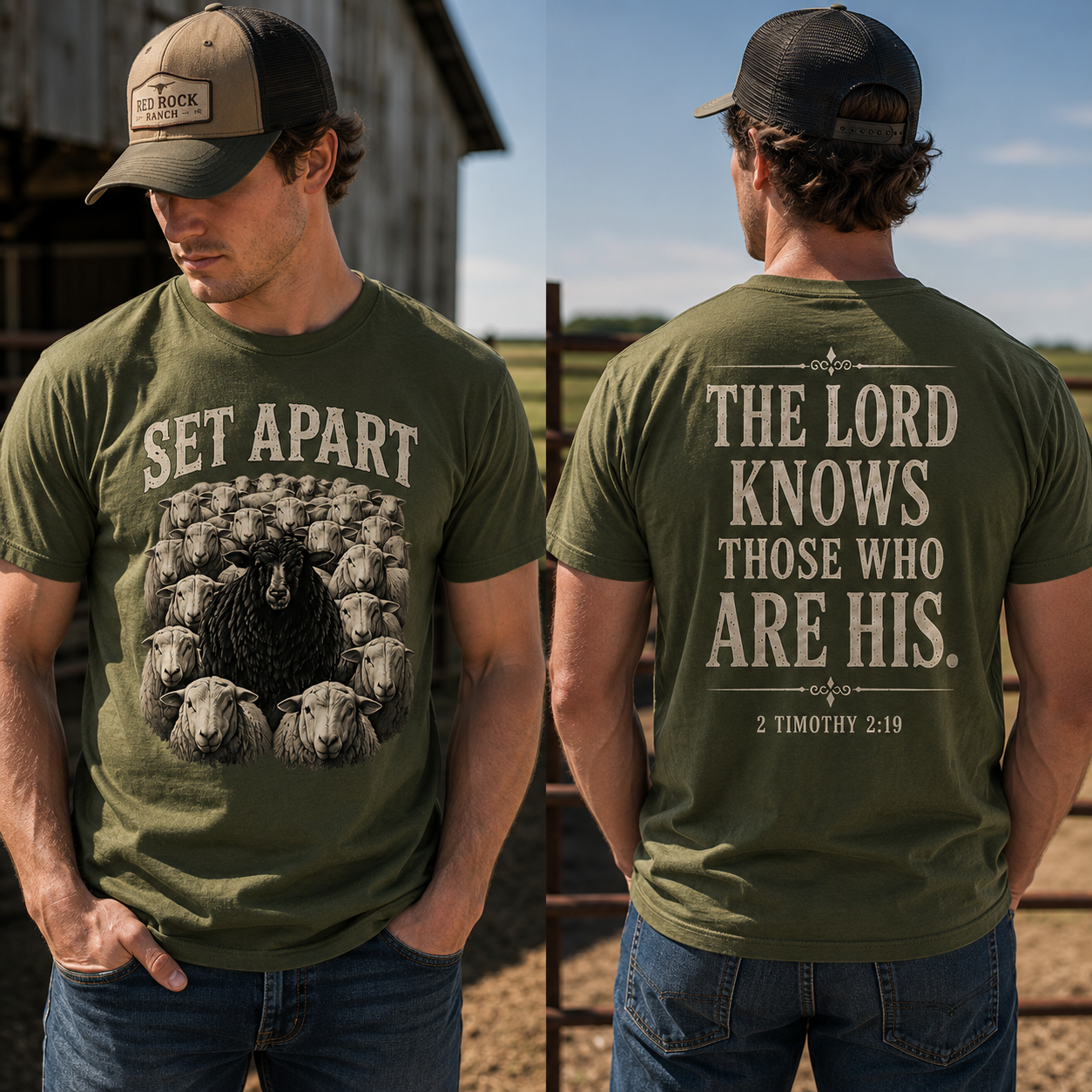 Black Sheep Set Apart 2 Timothy 2:9 Faith T-Shirt