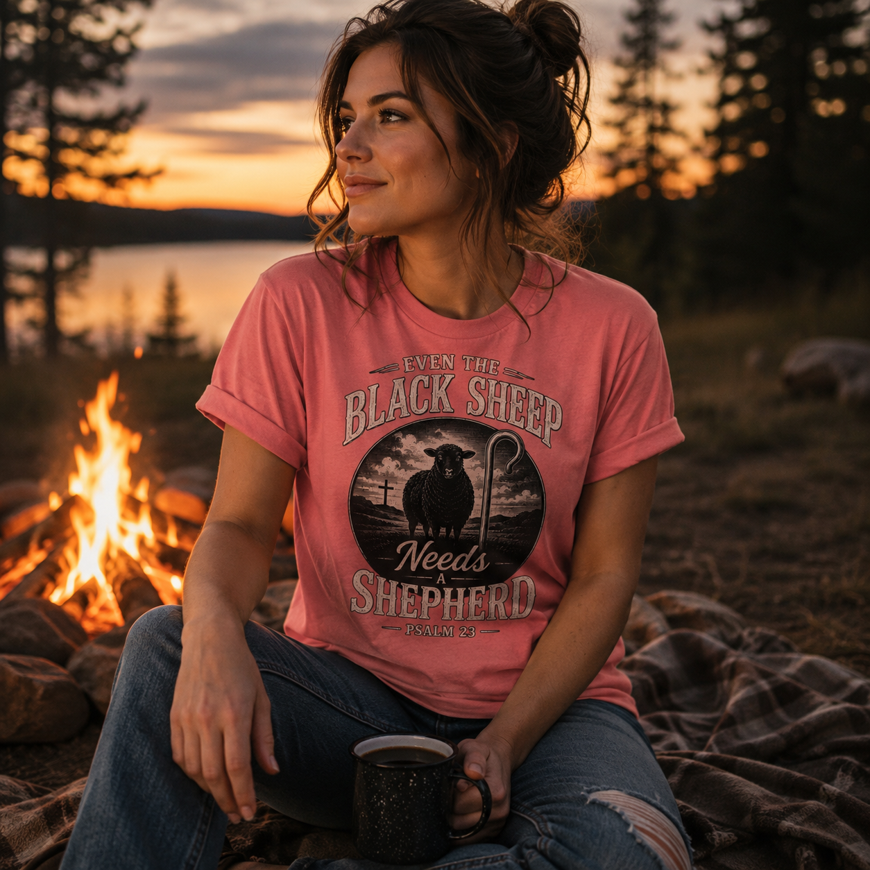 Even the Black Sheep Needs a Shepherd | Christian T-Shirt