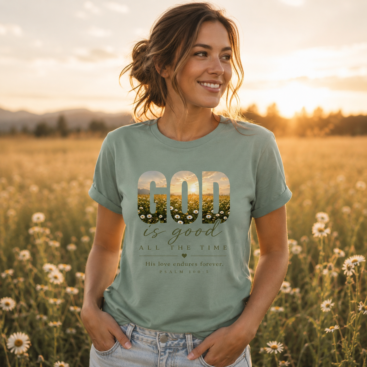 God is Good All the Time | Christian T-Shirt Women's