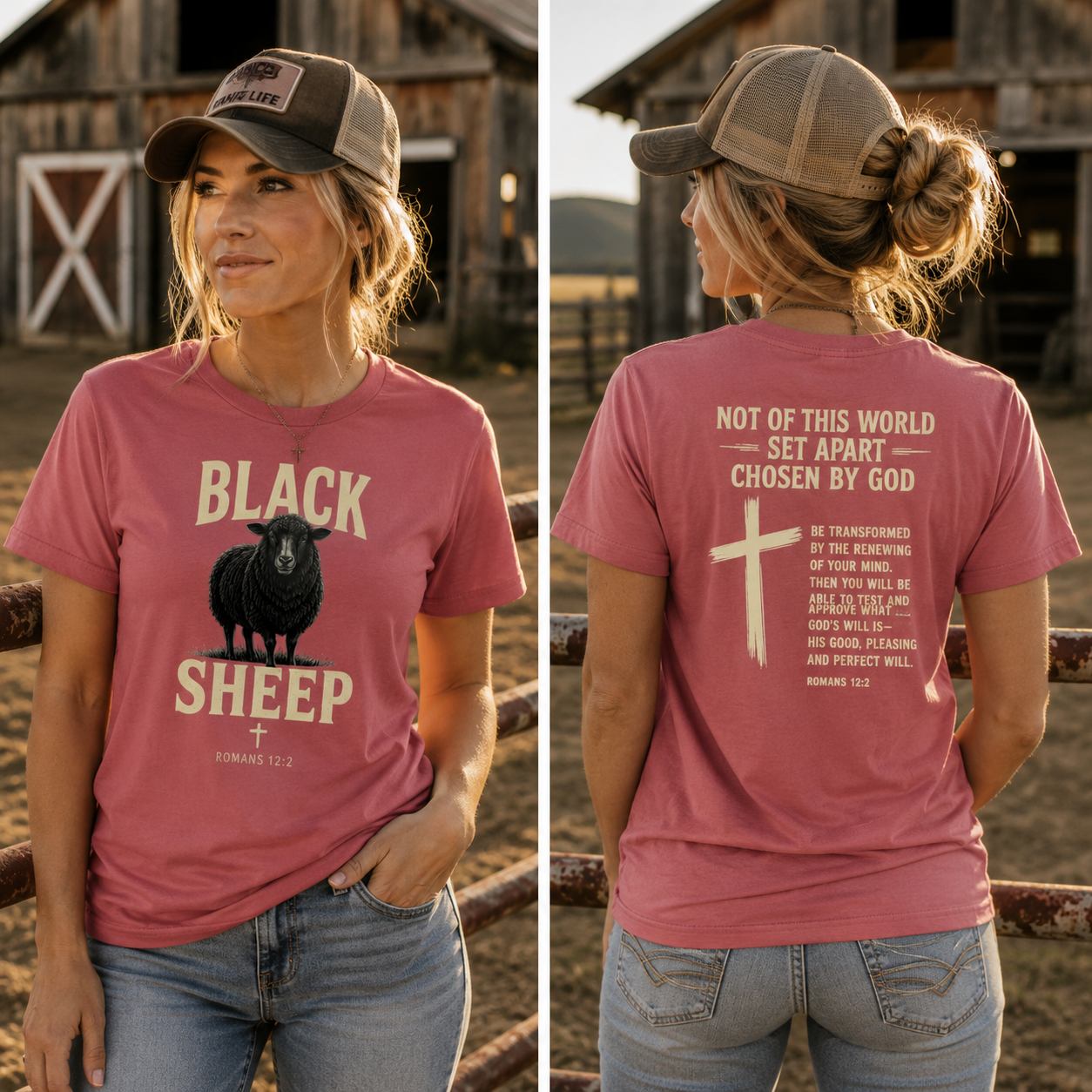 Black Sheep Romans 12:2 Faith T-Shirt (Women's)