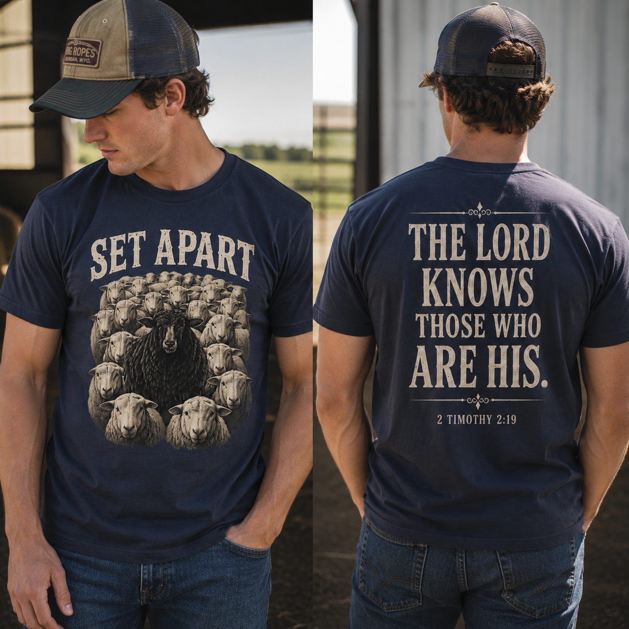 Black Sheep Set Apart 2 Timothy 2:9 Faith T-Shirt
