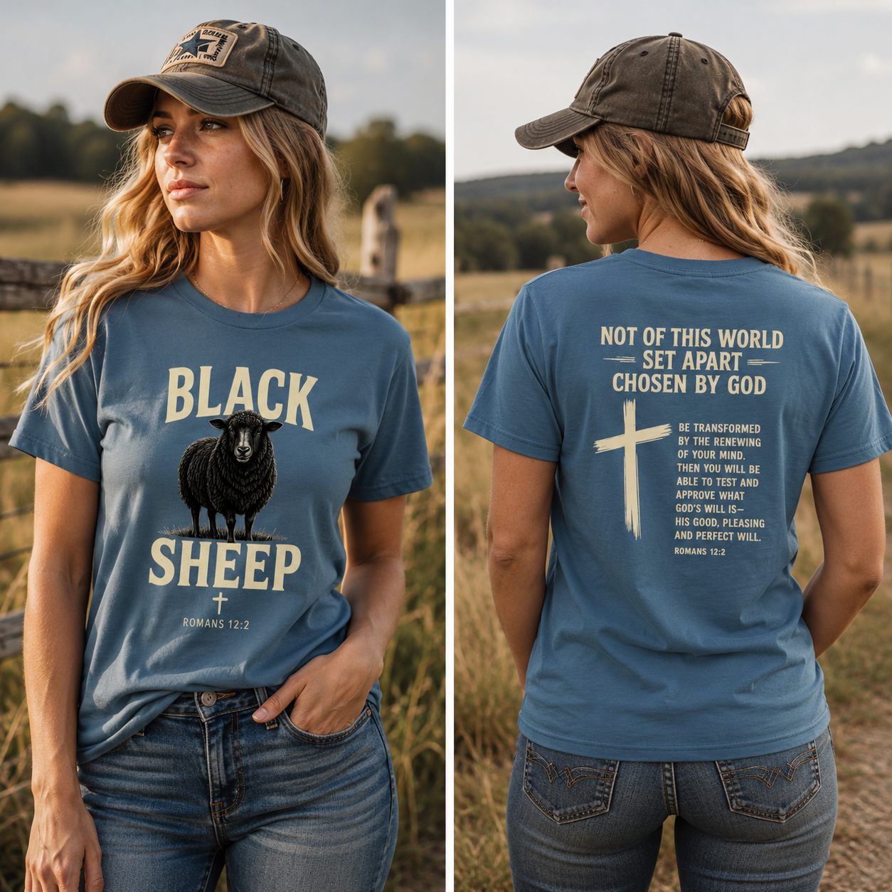 Black Sheep Romans 12:2 Faith T-Shirt (Women's)