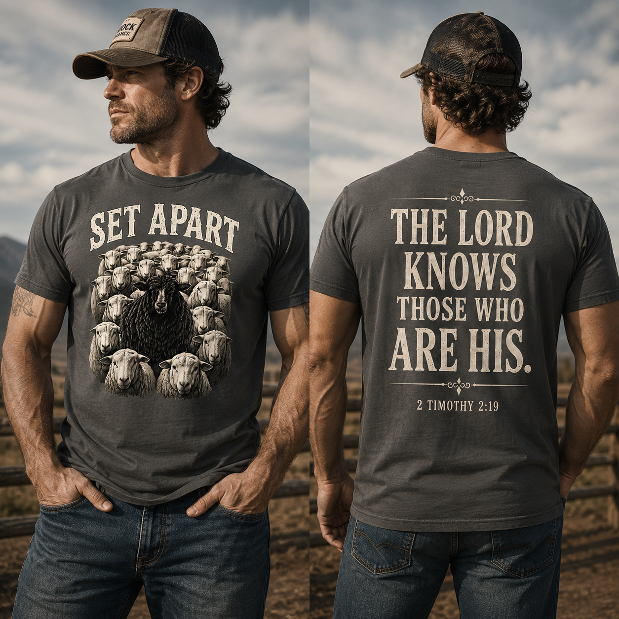 Black Sheep Set Apart 2 Timothy 2:9 Faith T-Shirt