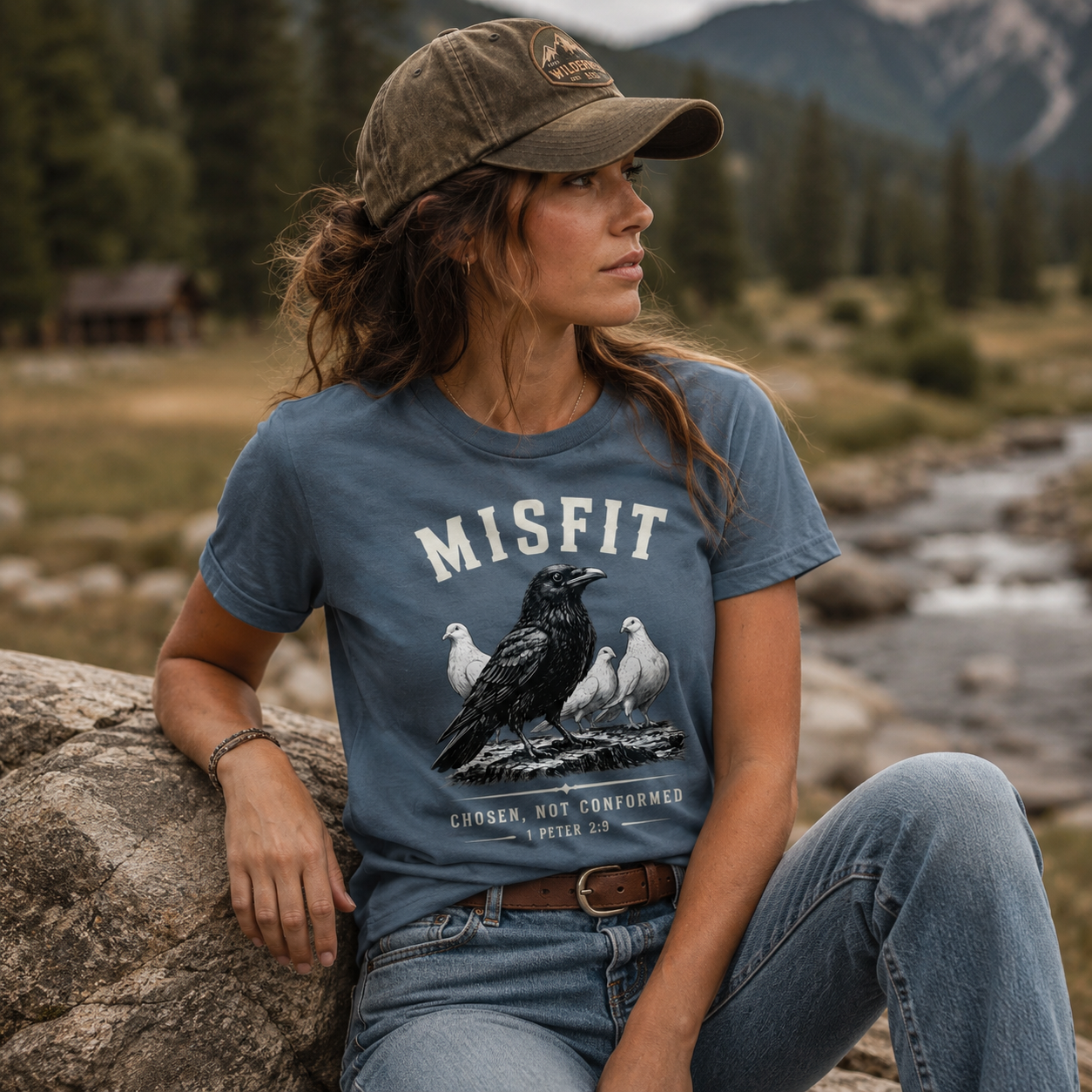 Misfit Chosen Not Conformed 1 Peter 2:9 | Faith T-Shirt