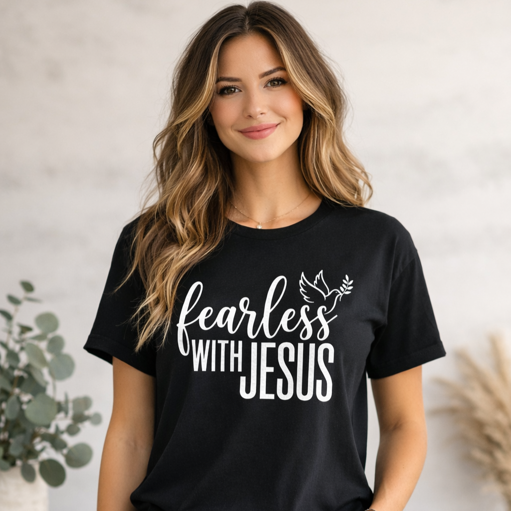 Fearless with Jesus Faith T-Shirt