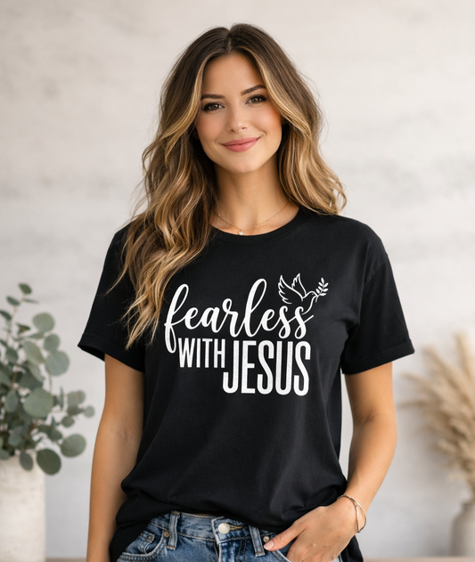 Fearless with Jesus Faith T-Shirt