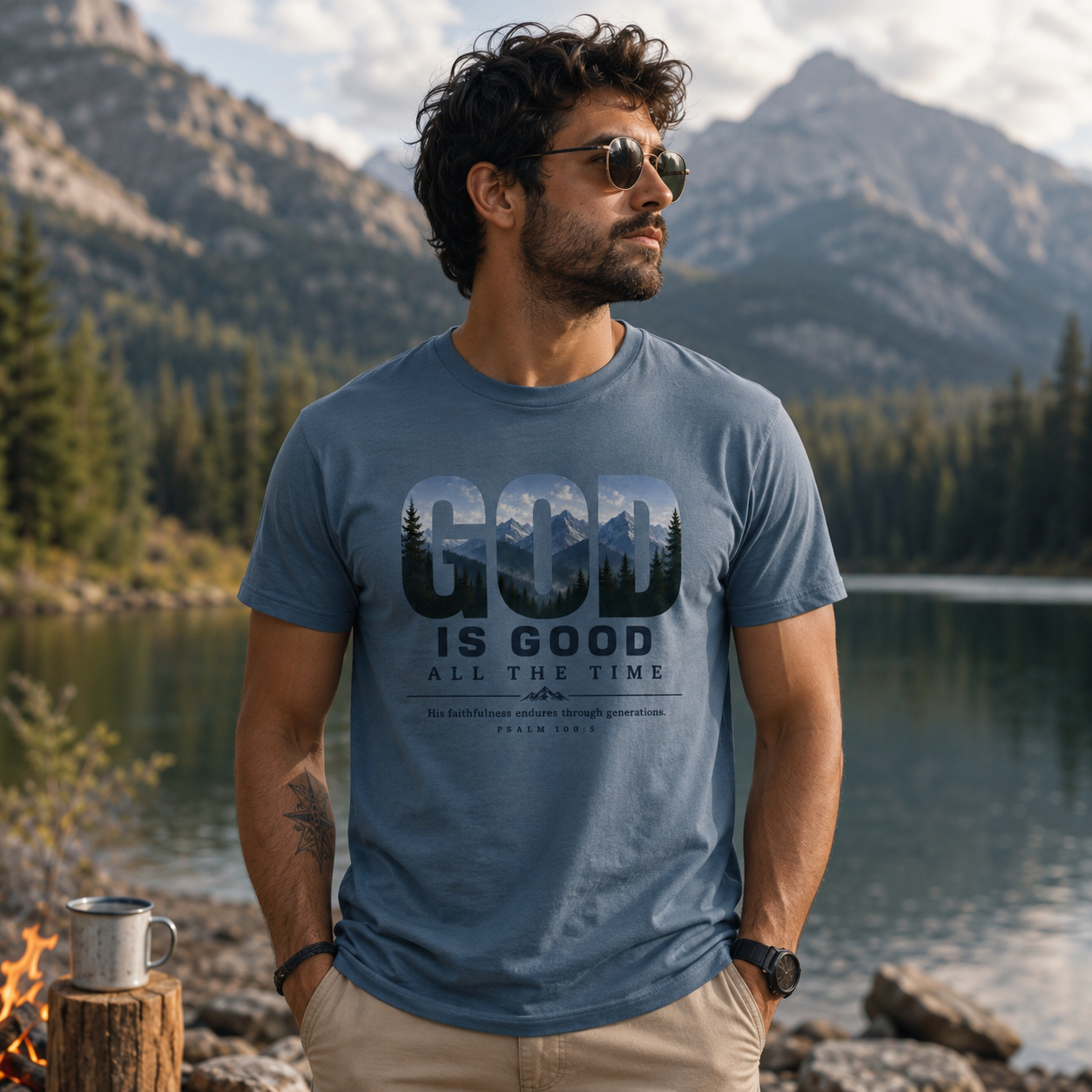God is Good All the Time | Christian T-Shirt Men's