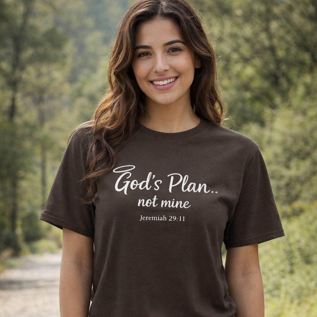 Gods Plan Not Mine Faith T-Shirt
