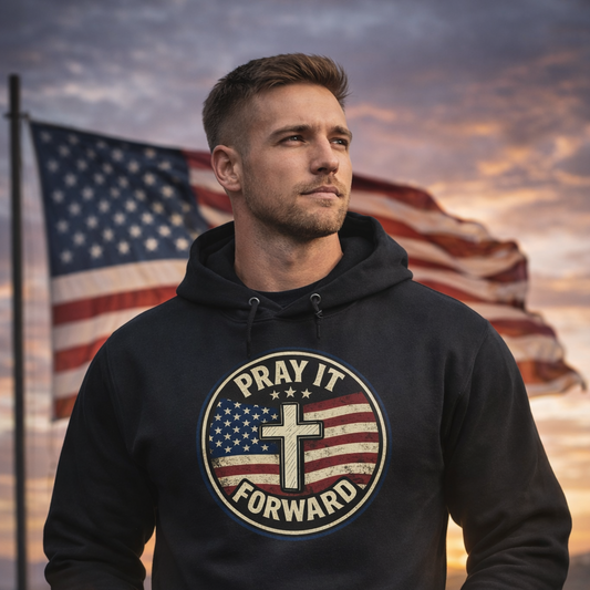 Pray it Forward Patriot Hoodie
