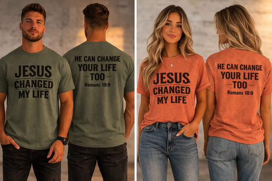 Jesus Changed my Life Faith T-Shirt